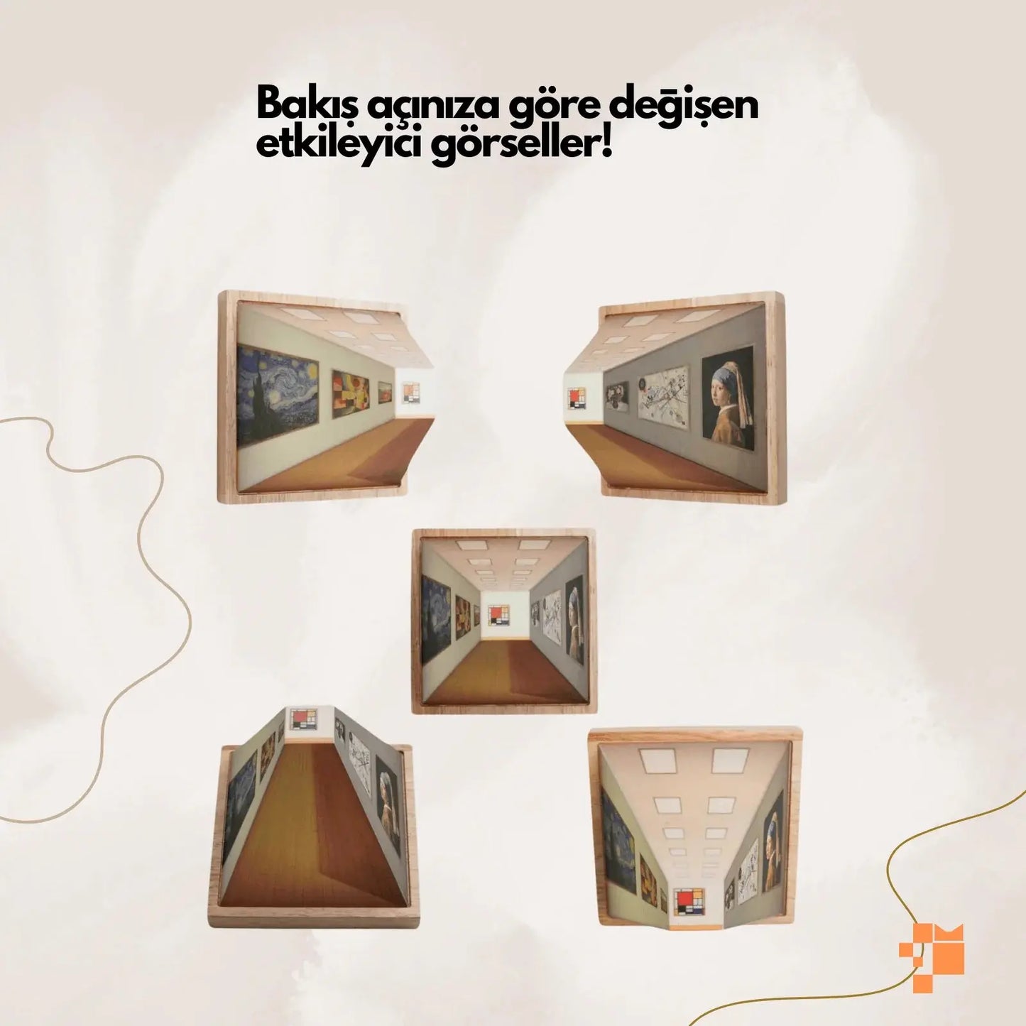 3D Tasarım Lamba İllüzyon Duvar Sanatı - MNDStore