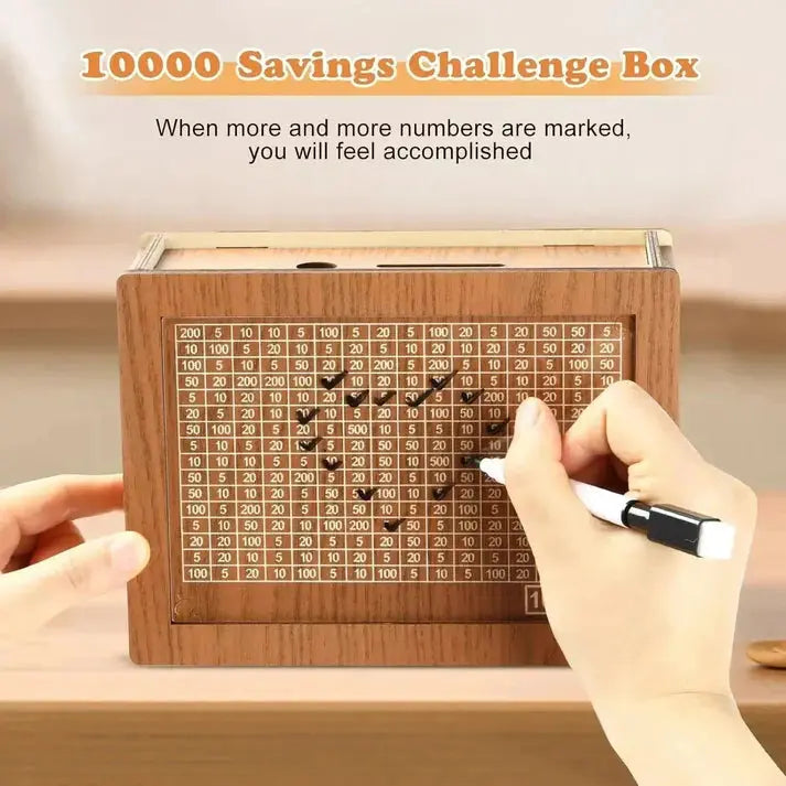 Mndstore™ Wooden Money Saving Box MNDStore