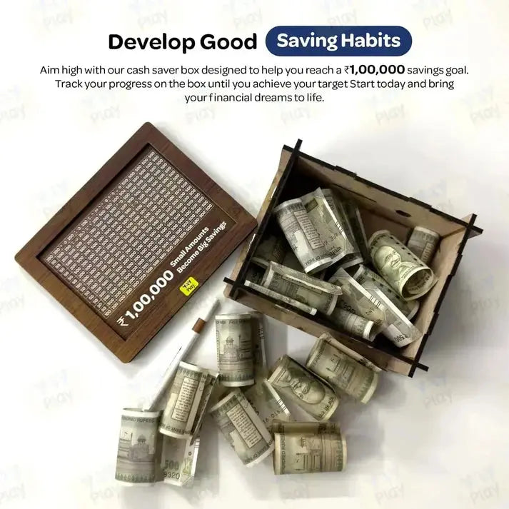 Mndstore™ Wooden Money Saving Box MNDStore