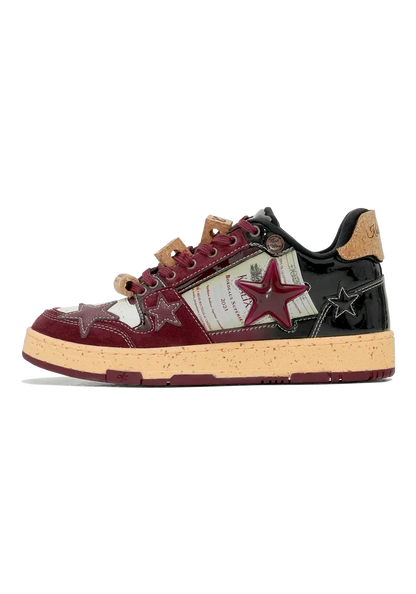 Retro Star Sneakers-Wine Limited
