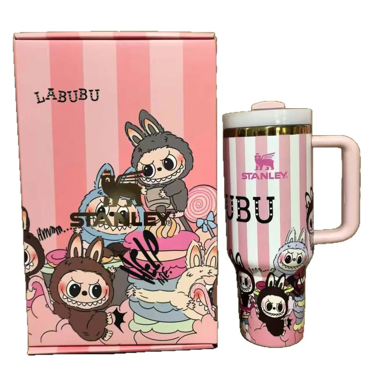 Labubu Stanley Stripe Insulated Cup TERMOSHANE
