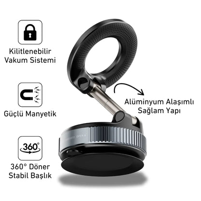 MNDStore™  Vakumlu Manyetik Telefon Tutucu
