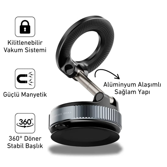 MNDStore™  Vakumlu Manyetik Telefon Tutucu