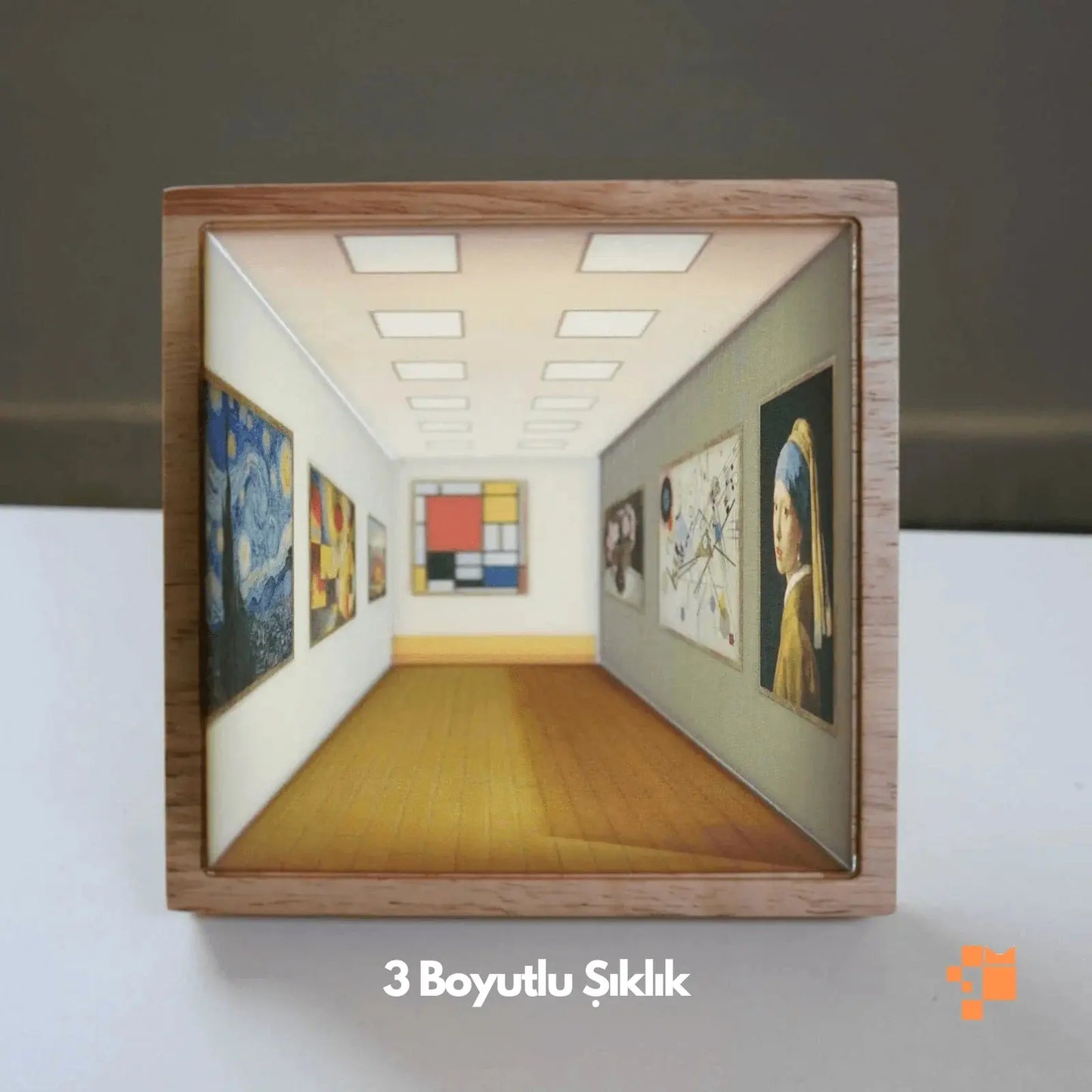 3D Tasarım Lamba İllüzyon Duvar Sanatı - MNDStore