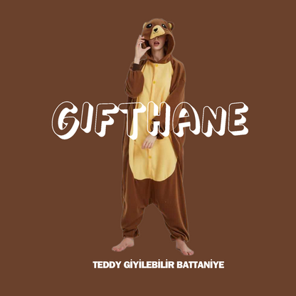Gifthane™ Teddy Giyilebilir Battaniye