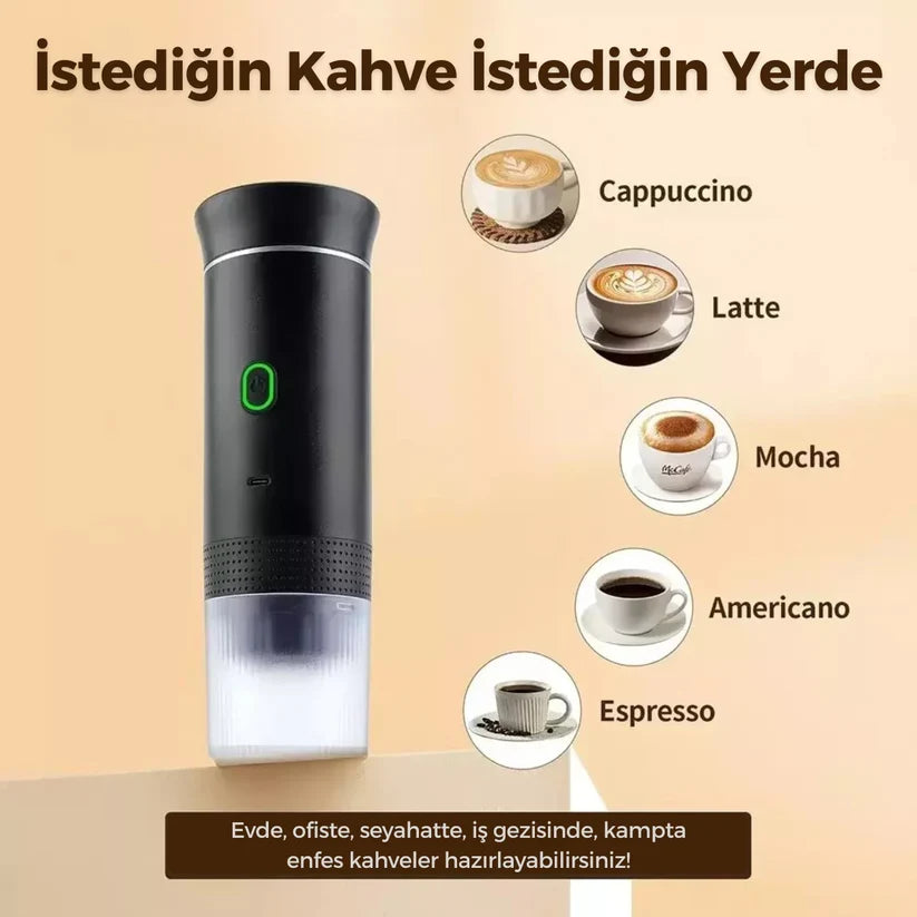 MNDStore™ Taşınabilir Espresso Kahve Makinesi