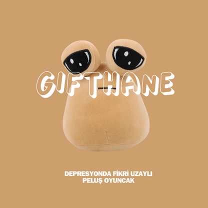 Depresyonda Fikri Uzaylı Peluş Oyuncak -Pou peluş oyuncak