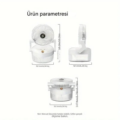 Katlanabilir USB Şarjlı Mini Soğutma Fanı Nemlendirici - MNDStore