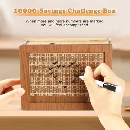 Mndstore™ Wooden Money Saving Box MNDStore