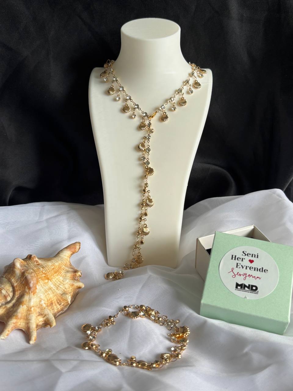 Y Necklace Sea Combination